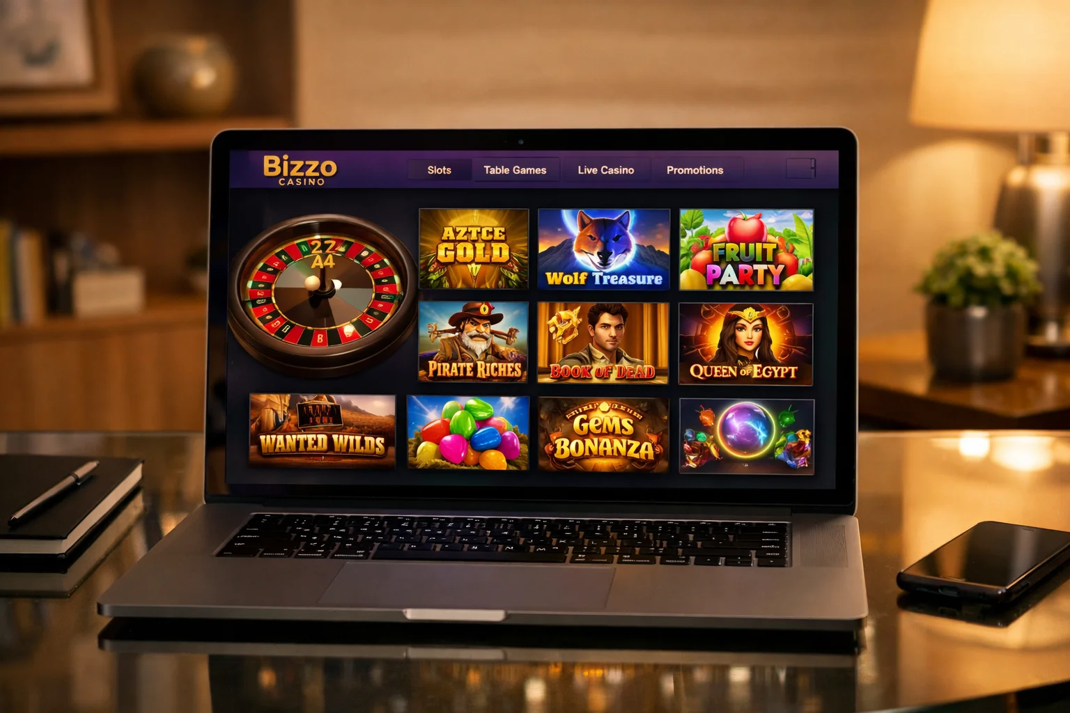 Bizzo mobile interface